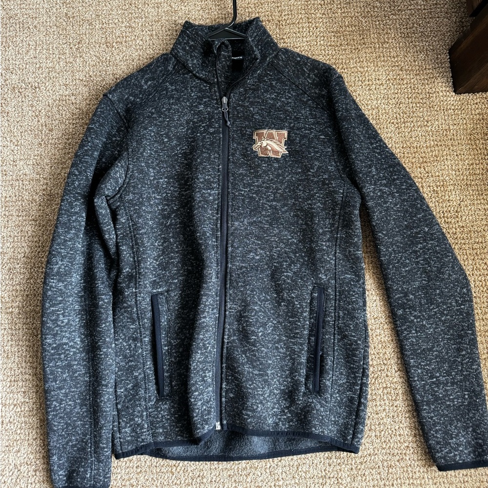WMU Western Michigan Broncos lightweight Full-Zip (M)